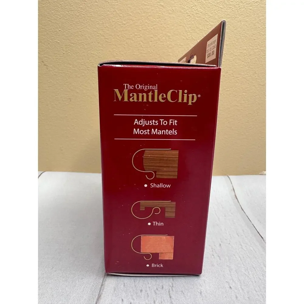 MantleClip Stocking Holder‎ 4pk Oil Rubbed Bronze Mantel Clips NEW